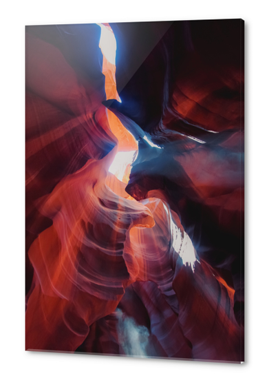 beautiful sandstone texture abstract at Antelope Canyon Arizona USA Acrylic prints by Timmy333