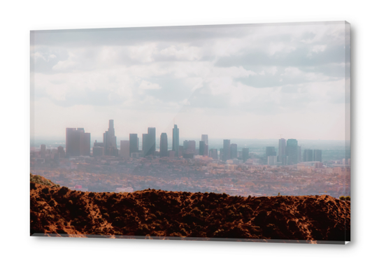 City view with cloudy sky from Los Angeles California USA Acrylic prints by Timmy333