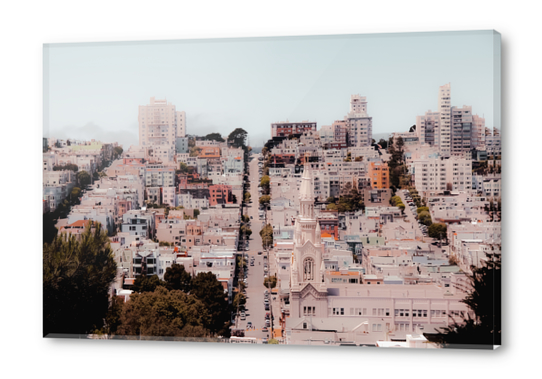 Road and building in the city at San Francisco California USA Acrylic prints by Timmy333