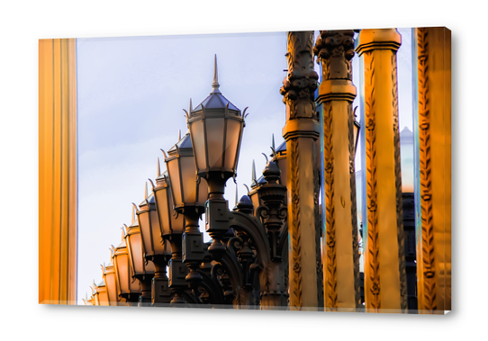 Urban Lights pole at LACMA art museum, Los Angeles, California, USA Acrylic prints by Timmy333