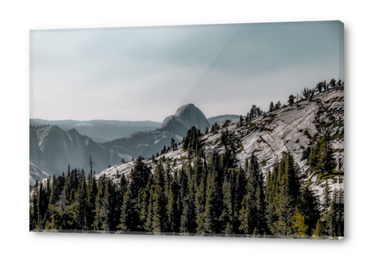 mountains with blue cloudy sky at Yosemite national park California USA Acrylic prints by Timmy333