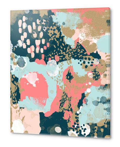 Eisley - Modern fresh abstract painting in bright colors perfect for trendy girls decor college Acrylic prints by Charlotte Winter