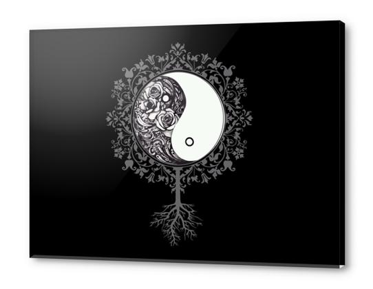 Yin floral yang Acrylic prints by daniac