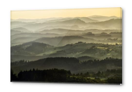 Lazy afternoon in Beskidy Acrylic prints by Jarek Blaminsky