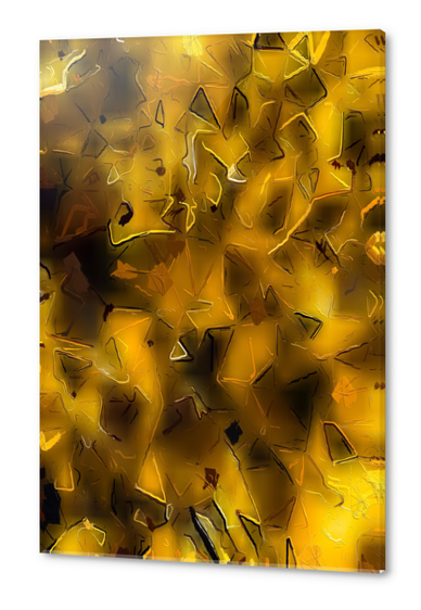 painting texture abstract background in yellow  Acrylic prints by Timmy333