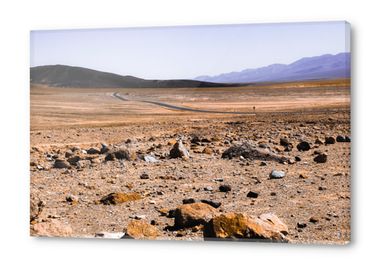 road with desert view at Death Valley national park, California, USA Acrylic prints by Timmy333