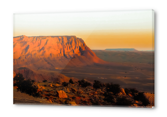 Summer desert with mountain view in Utah USA Acrylic prints by Timmy333