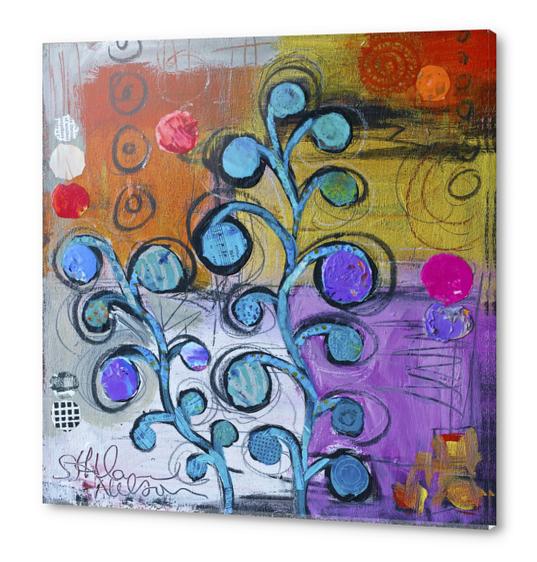 Circle Trees C Acrylic prints by Elizabeth St. Hilaire