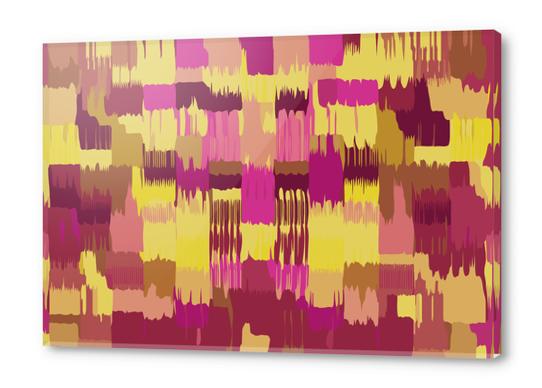 pink yellow and brown painting abstract background Acrylic prints by Timmy333