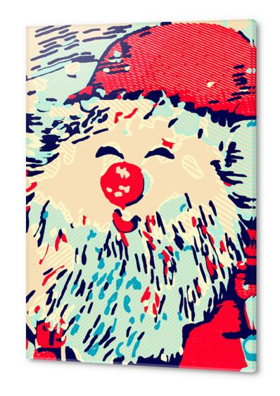 Santa Claus with smiling face background Acrylic prints by Timmy333