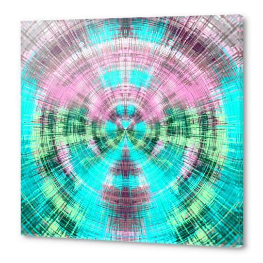 pink blue and green circle plaid pattern abstract background Acrylic prints by Timmy333