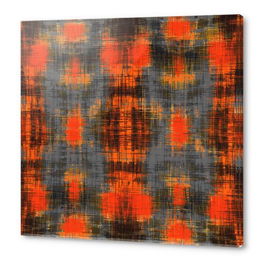 orange brown black and grey painting texture abstract background Acrylic prints by Timmy333