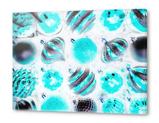 blue Christmas decoration light with white background Acrylic prints by Timmy333