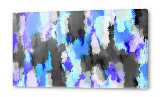 blue purple and black painting texture abstract background Acrylic prints by Timmy333