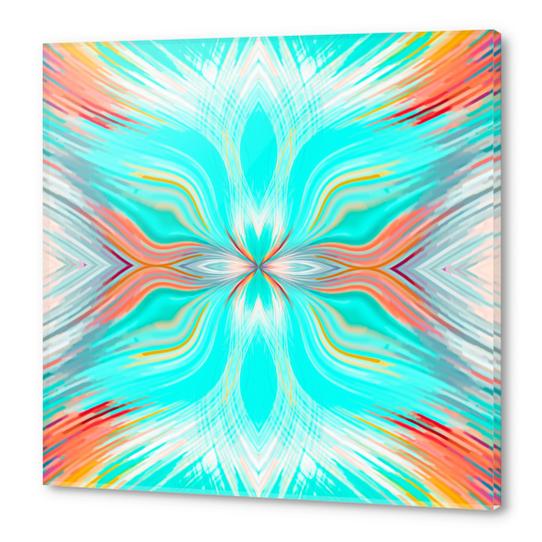 blue orange and pink line pattern abstract background Acrylic prints by Timmy333