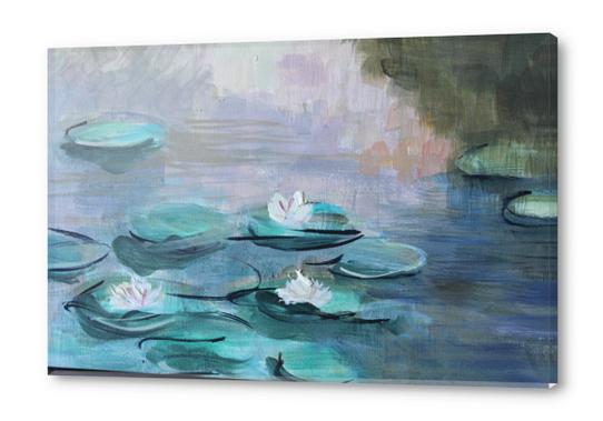 Waterlilies Acrylic prints by GiuliaLauren