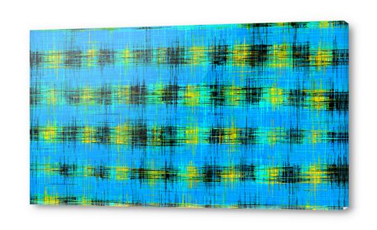 blue black and yellow painting texture abstract background Acrylic prints by Timmy333