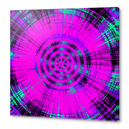 pink black and blue circle pattern abstract background Acrylic prints by Timmy333