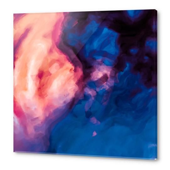 red purple and blue painting texture abstract background Acrylic prints by Timmy333