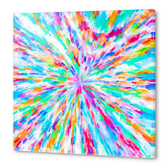 colorful splash painting abstract in pink blue green orange purple Acrylic prints by Timmy333