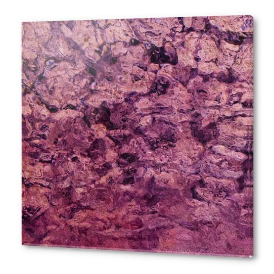 psychedelic grunge painting abstract texture in pink Acrylic prints by Timmy333