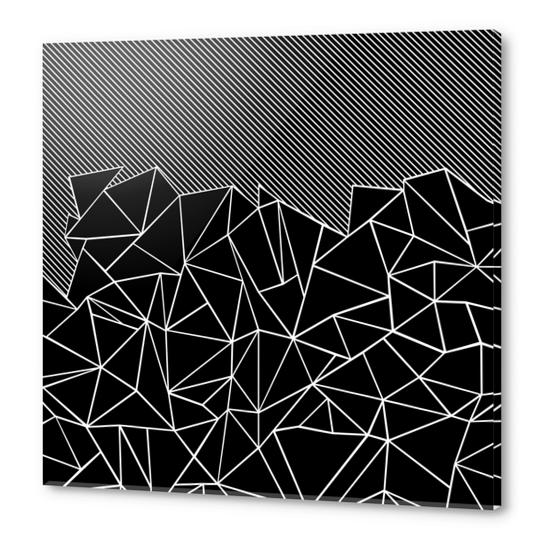 Ab Lines 45 Black Acrylic prints by Emeline Tate