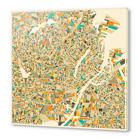 COPENHAGEN MAP 1 Acrylic prints by Jazzberry Blue