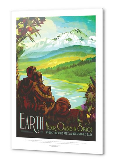 Earth: Your Oasis in Space - NASA JPL Space Tourism Poster Acrylic prints by Space Travel