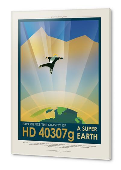 HD 40307g - Experience the Gravity of a Super Earth - NASA JPL Space Tourism Poster Acrylic prints by Space Travel