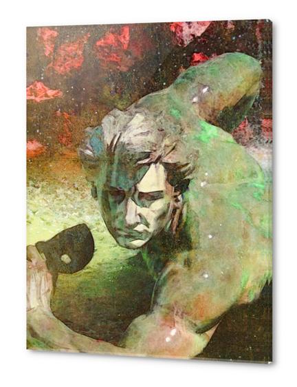 l'homme au masque Acrylic prints by Malixx