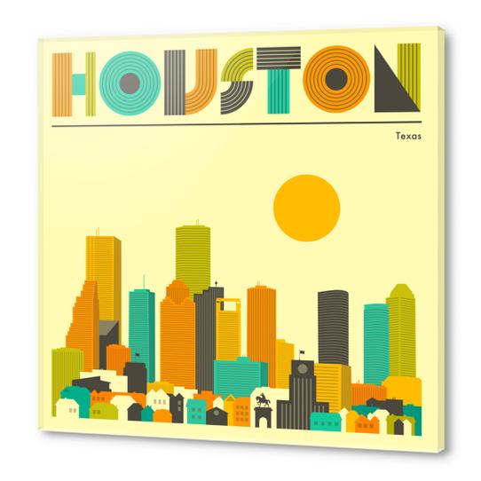 HOUSTON Acrylic prints by Jazzberry Blue