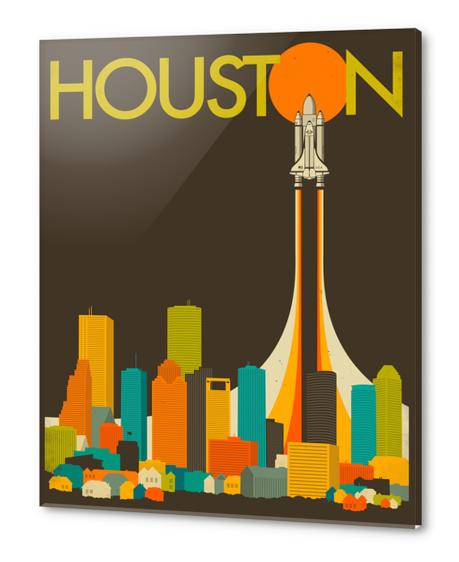 HOUSTON Acrylic prints by Jazzberry Blue