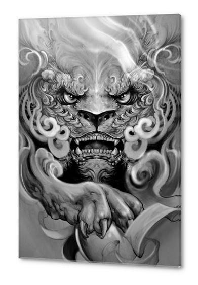 Foo dog Acrylic prints by Elvintattoo