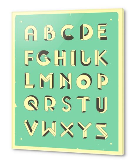 ALPHABET 3 Acrylic prints by Jazzberry Blue