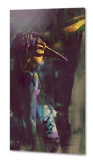 Miasma - Plague Doctor Acrylic prints by Galen Valle