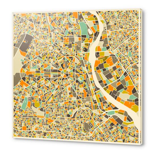 NEW DELHI MAP 1 Acrylic prints by Jazzberry Blue