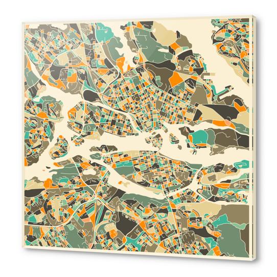 STOCKHOLM MAP 1 Acrylic prints by Jazzberry Blue