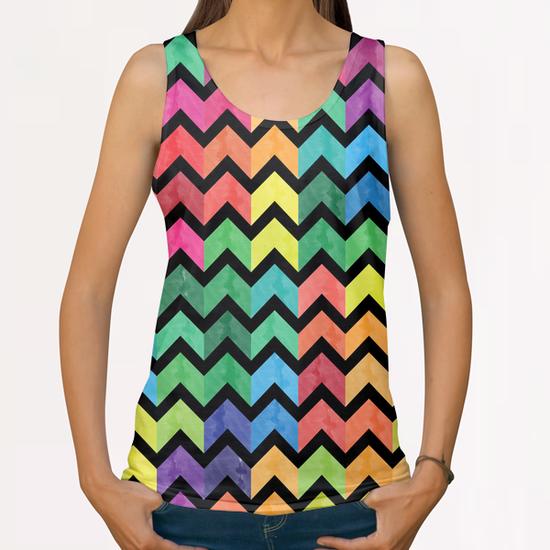 Lovely Chevron #2 All Over Print Tanks by Amir Faysal