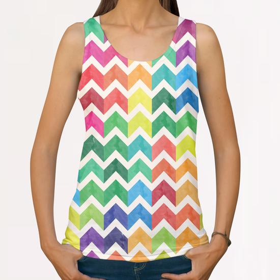 Lovely Chevron #3 All Over Print Tanks by Amir Faysal