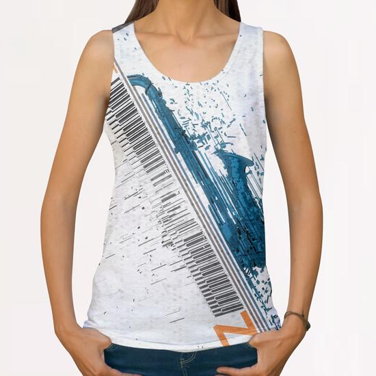 Jazz Festival All Over Print Tanks by cinema4design