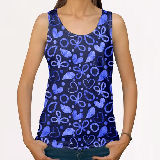 LOVELY FLORAL PATTERN #5 All Over Print Tanks by Amir Faysal