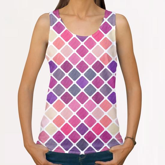 Lovely Geometric Background X 0.2 All Over Print Tanks by Amir Faysal