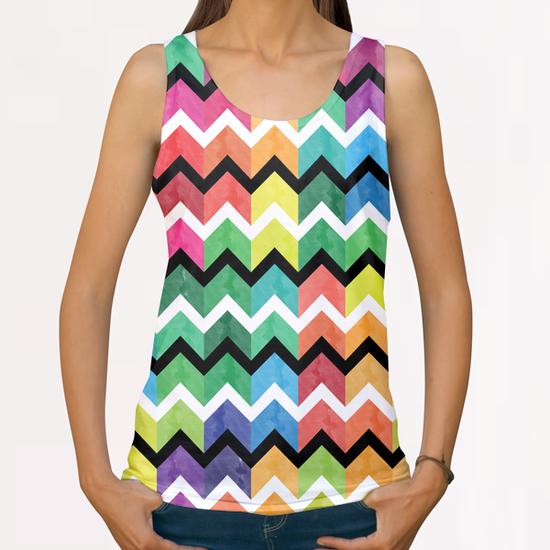 Lovely Chevron X 0.3 All Over Print Tanks by Amir Faysal