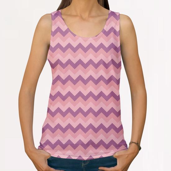 Lovely Chevron All Over Print Tanks by Amir Faysal