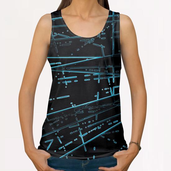 Neon Disco X 0.5 All Over Print Tanks by Amir Faysal