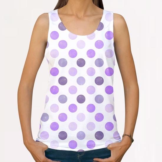 Watercolor Polka Dots  All Over Print Tanks by Amir Faysal