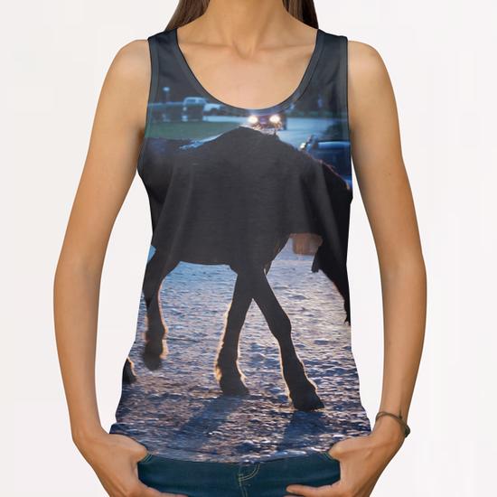 Light behind horses All Over Print Tanks by Salvatore Russolillo