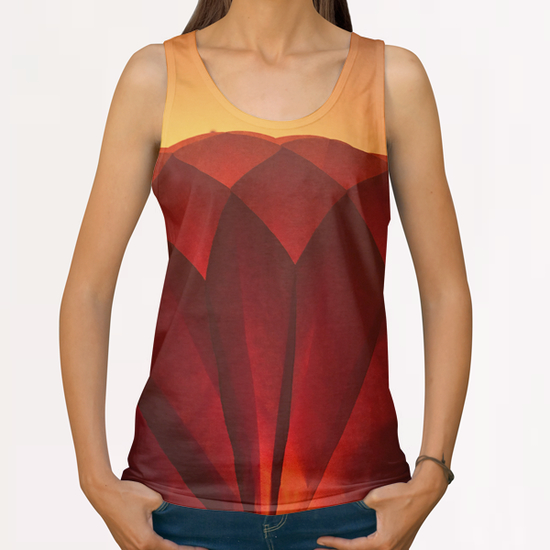 Orange volume All Over Print Tanks by Ivailo K