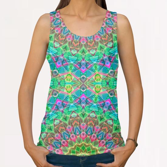 Geometric Mandala G18 All Over Print Tanks by MedusArt