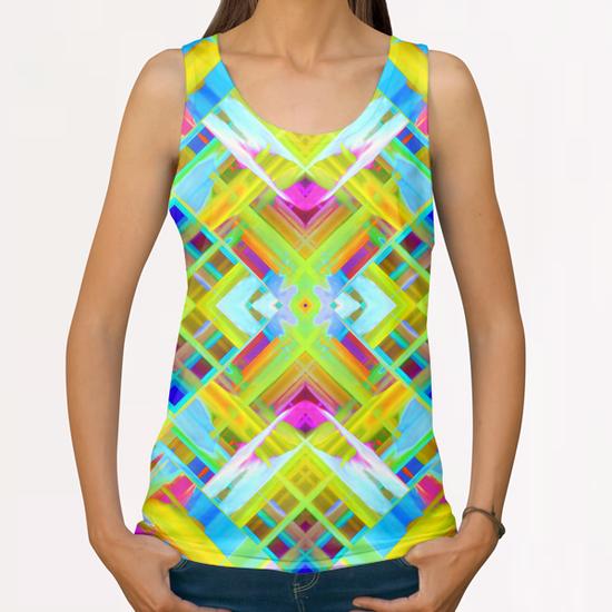 Colorful digital art splashing G471 All Over Print Tanks by MedusArt